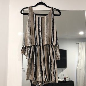 Striped romper